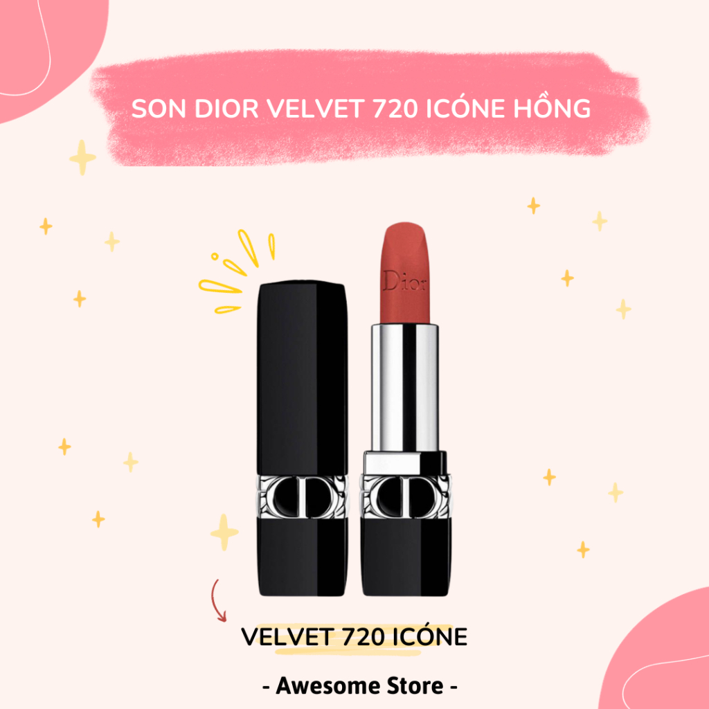 Son Dior Velvet 720 Icóne Hồng Mini