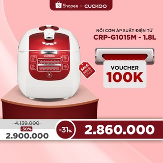 Nồi cơm áp suất điện tử CUCKOO 1.8L CRP-G1015M - HÀNG CHÍNH HÃNG - CHẤT LƯỢNG