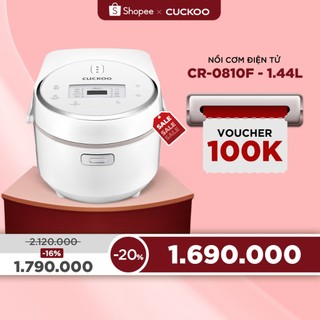 Nồi cơm điện tử Cuckoo 1.44L CR-0810F - Bảng điều khiển LED - Lòng nồi chống dính - Chất lượng Hàn Quốc- Hàng chính hãng