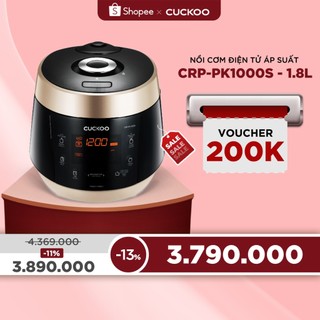 Nồi cơm điện tử áp suất CUCKOO CRP-PK1000S 1,8 lít - Hàng chính hãng