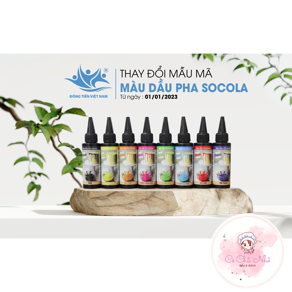 Màu dầu pha socola - bảng 8 màu