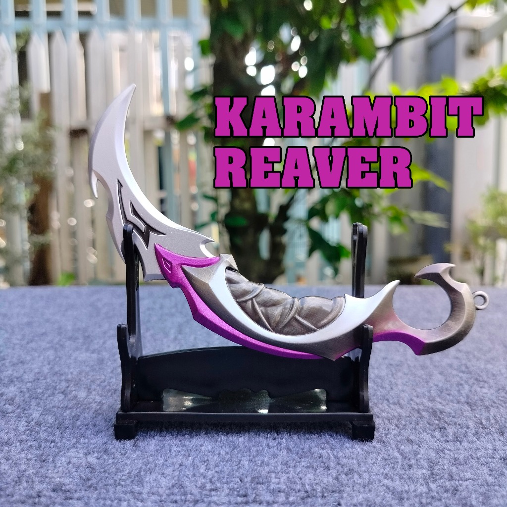 Krb Reaver 1:1 Valorant full hợp kim. Tặng giá đỡ decor bàn chơi game, góc làm việc