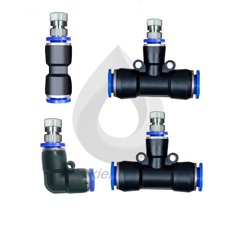 Béc phun sương inox thông minh đuôi 8mm dùng cho đầu gài nhanh 8mm