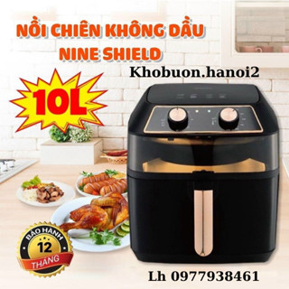 Nồi chiên không dầu 10L loại cơ KB-8001M, Nồi chiên dung tích lớn 8L KB-6001M/ 15L KB-9002 chính hãng bảo hành 1 năm