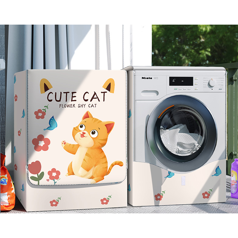 Bọc trùm máy giặt cửa ngang chống nước che mát máy ngăn bụi bẩn