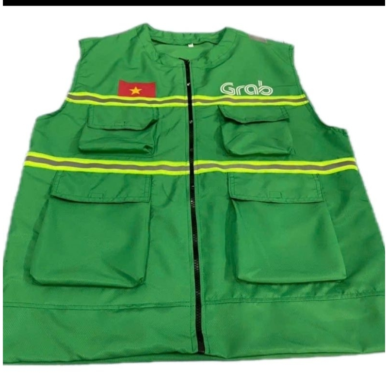 Áo khoác gilê grab 4 túi