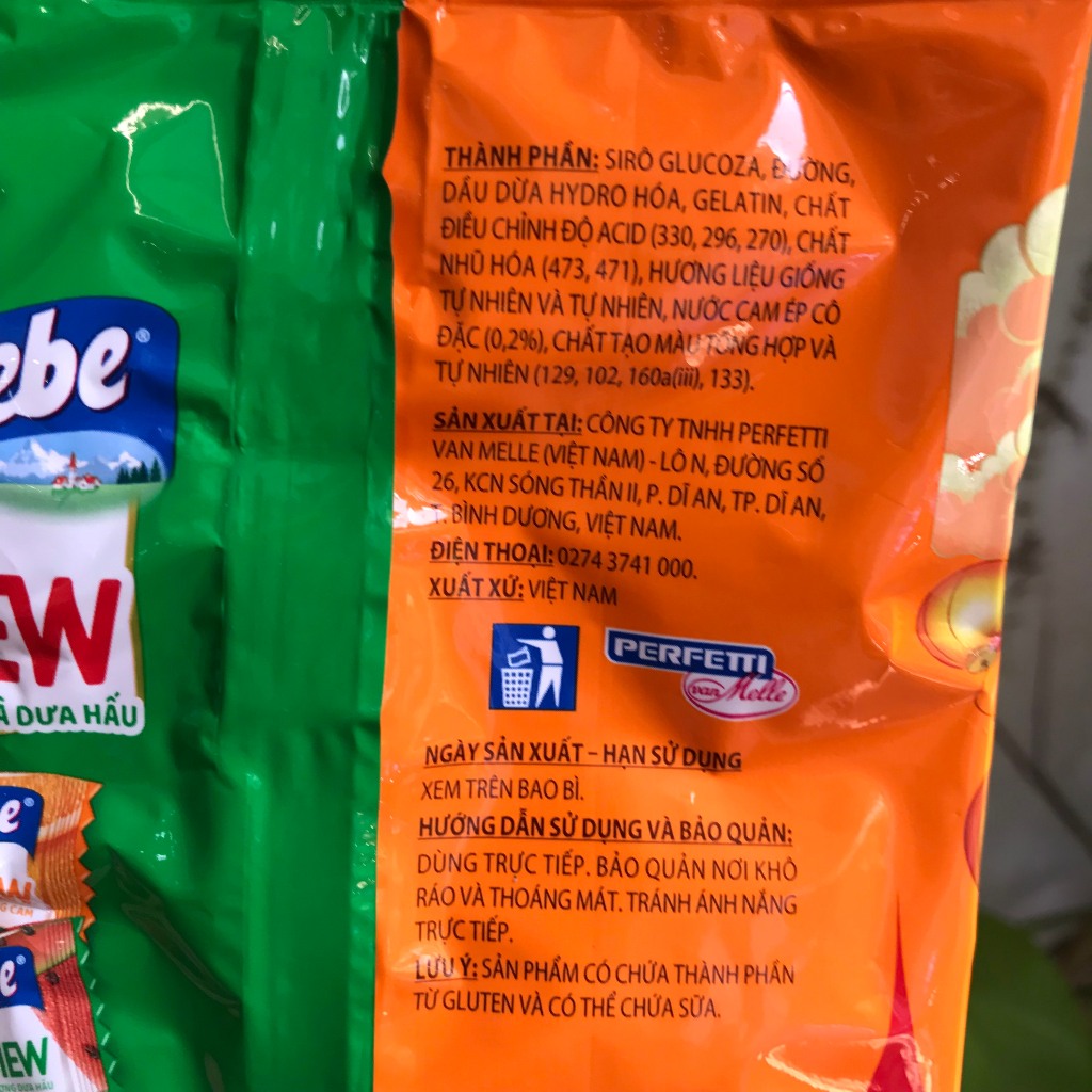 Kẹo Mềm Hương Cam Và Dưa Dấu Alpenliebe 2Chew