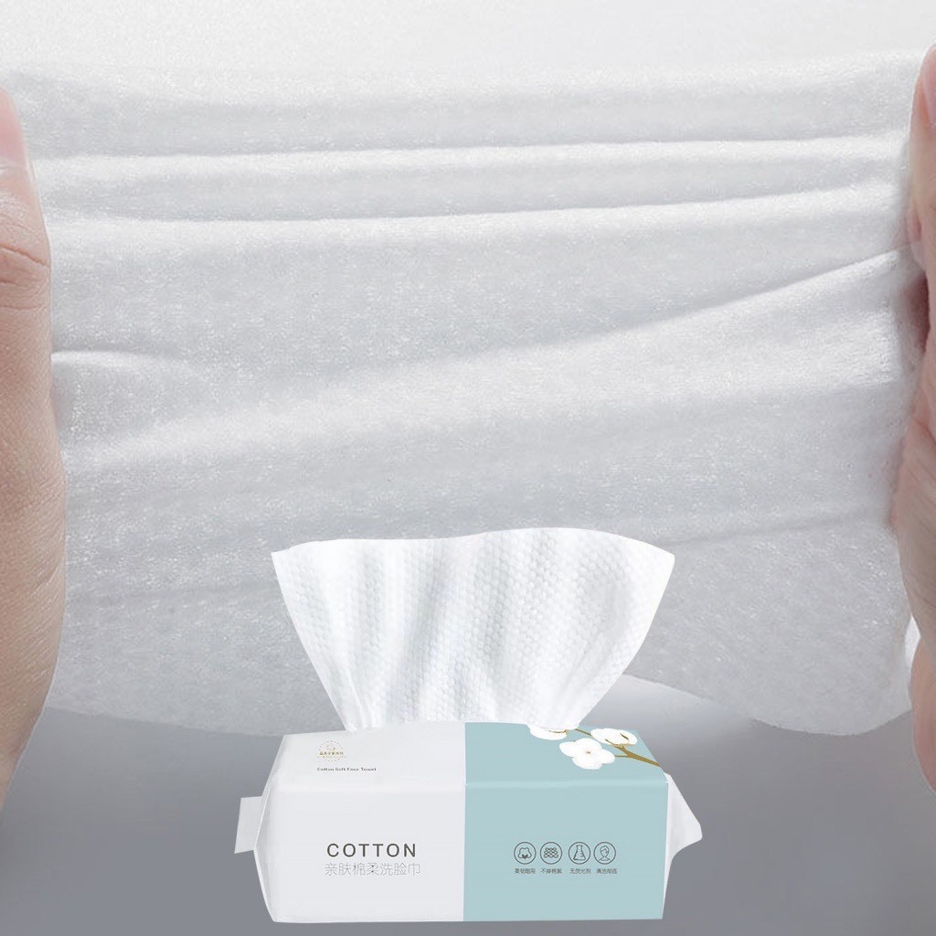 Túi Khăn Mặt Khô Dùng 1 Lần Sạch Sẽ Tiện Lợi Dùng Khô và Ướt 20x20 cm 100 Cái