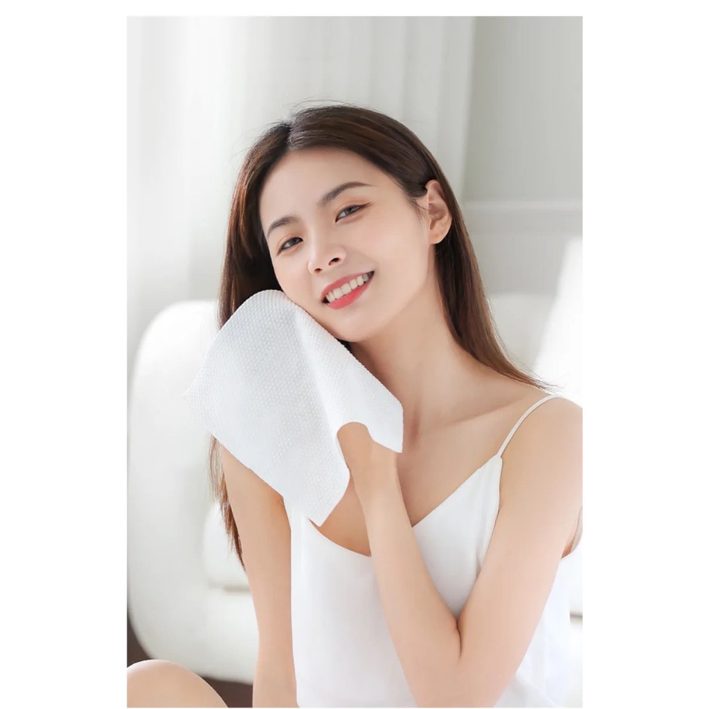 Túi Khăn Mặt Khô Dùng 1 Lần Sạch Sẽ Tiện Lợi Dùng Khô và Ướt 20x20 cm 100 Cái