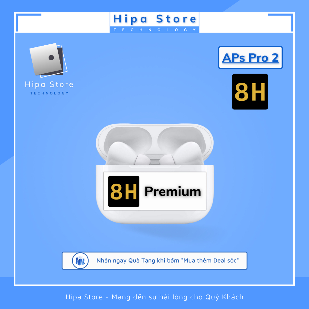 Tai Nghe Bluetooth Gen Pro 2 Premium Tăng/Giảm Âm Lượng, Đổi Tên - Định Vị, Pin 8H | Hipa Store