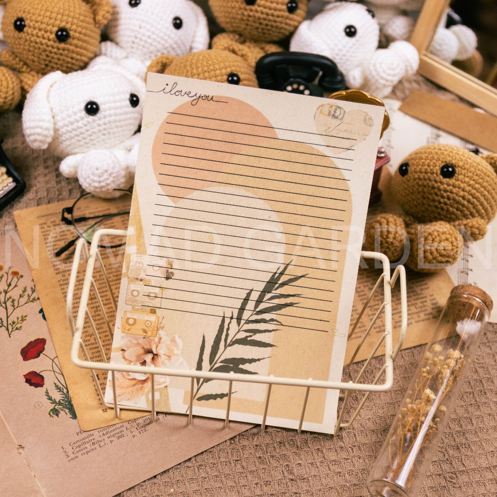 Giấy Viết Thư Hiện Đại Vintage Nhiều Loại Kèm Bì Thư - By NOMAD GARDEN