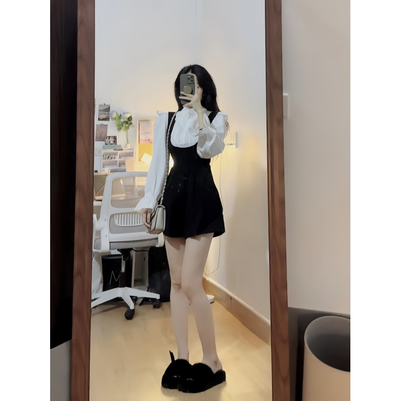 Set sơ mi kèm yếm quần