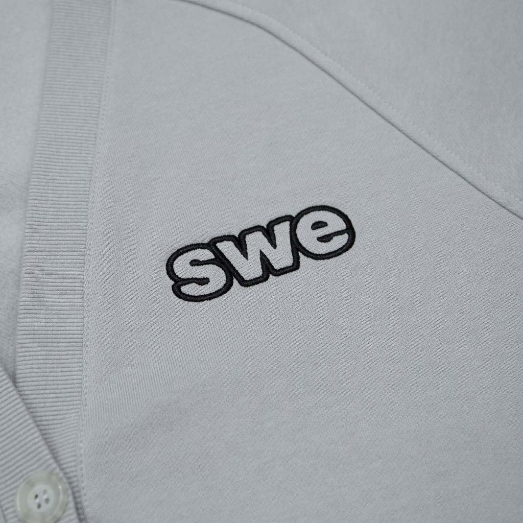 Áo Khoác Cardigan Unisex SWE WAVELINES CARDIGAN - GRAY/ BLACK