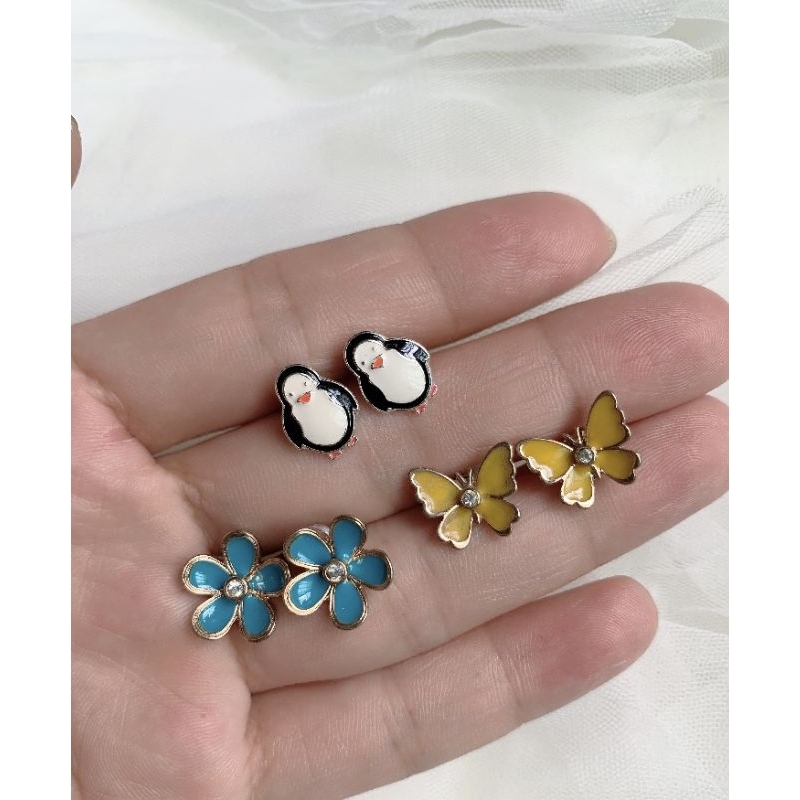 Set bông tai 3 đôi 10k