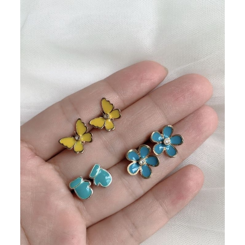 Set bông tai 3 đôi 10k