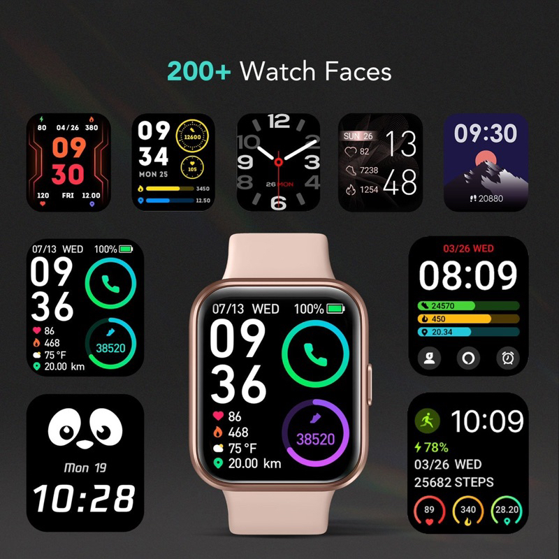 Đồng hồ thông minh Xiaomi SKG V7 Cyber - chống nước IP68 - nghe gọi, nhân thông báo, chạy bộ GPS theo app