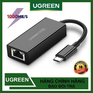Bộ Chuyển Đổi USB Type-C to Lan  UGREEN 50307 tốc độ 10/100/1000Mbps chính hãng