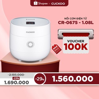 Nồi cơm điện tử CUCKOO CR-0675F phiên bản quốc tế 1,08 lít - Hàng chính hãng