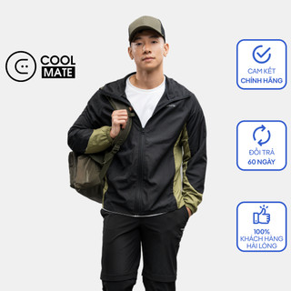Áo khoác gió nam thể thao trượt nước phối màu trượt nước, chống tia UV - Thương hiệu Coolmate