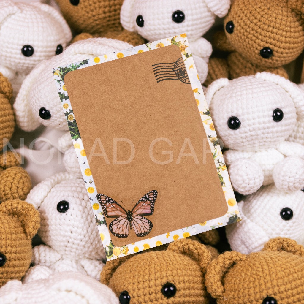 Giấy Viết Thư Thiết Kế Vintage Hình Bướm - By Nomad Garden