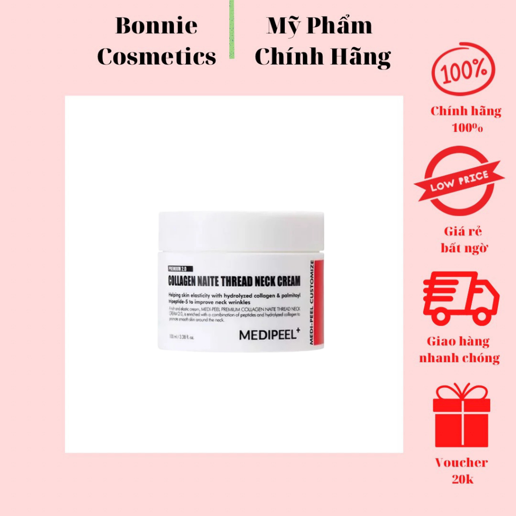 Kem dưỡng Medi-Peel Thread Neck chống lão hóa,giảm nếp nhăn vùng cổ 100ml - BonnieCosmetics