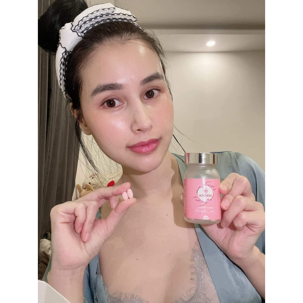 Viên Uống Tạo Mùi Thơm Cơ Thể Hebora Premium Sakura Damask Rose 60 Viên Nhật Bản.