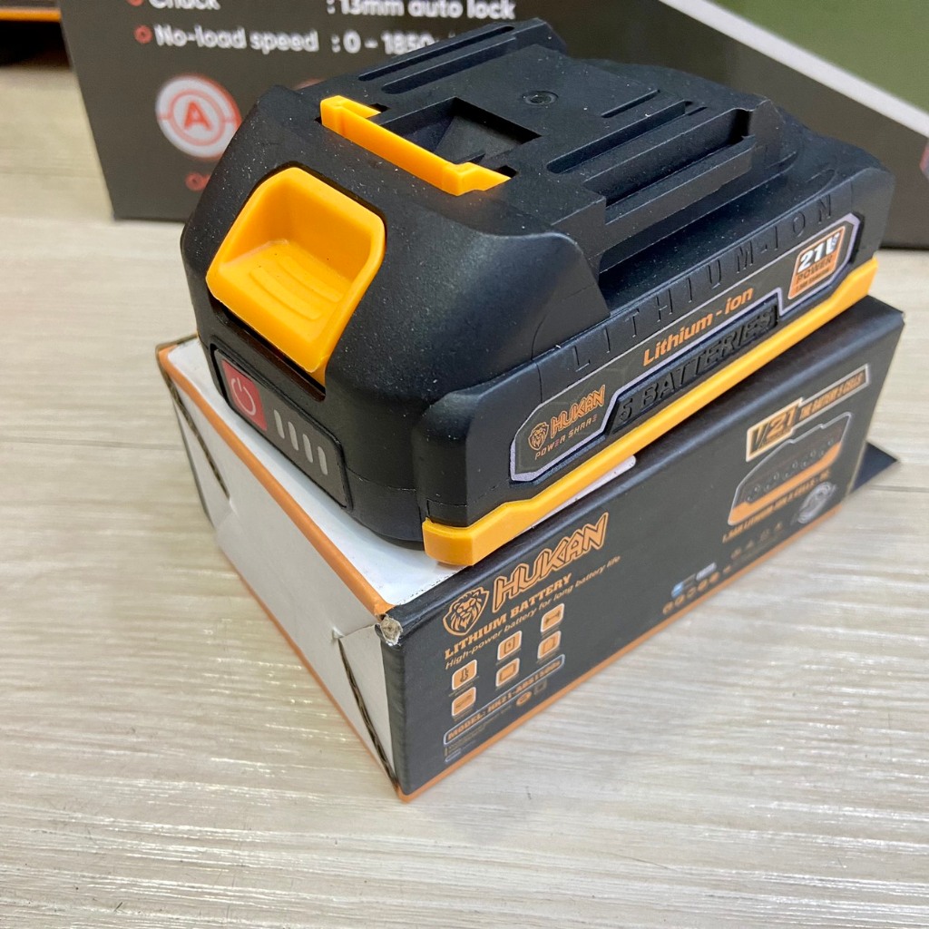 Pin HUKAN 21V - 5cell dùng cho máy chân pin phổ thông M21 – TYM MÁY PIN