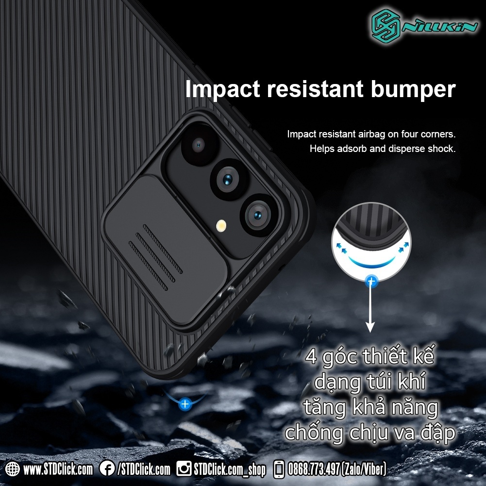 ỐP LƯNG SAMSUNG GALAXY S23 FE 5G NILLKIN CAMSHIELD PRO BẢO VỆ CAMERA CHÍNH HÃNG HÀNG CHUẨN