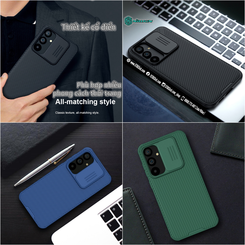 ỐP LƯNG SAMSUNG GALAXY S23 FE 5G NILLKIN CAMSHIELD PRO BẢO VỆ CAMERA CHÍNH HÃNG HÀNG CHUẨN