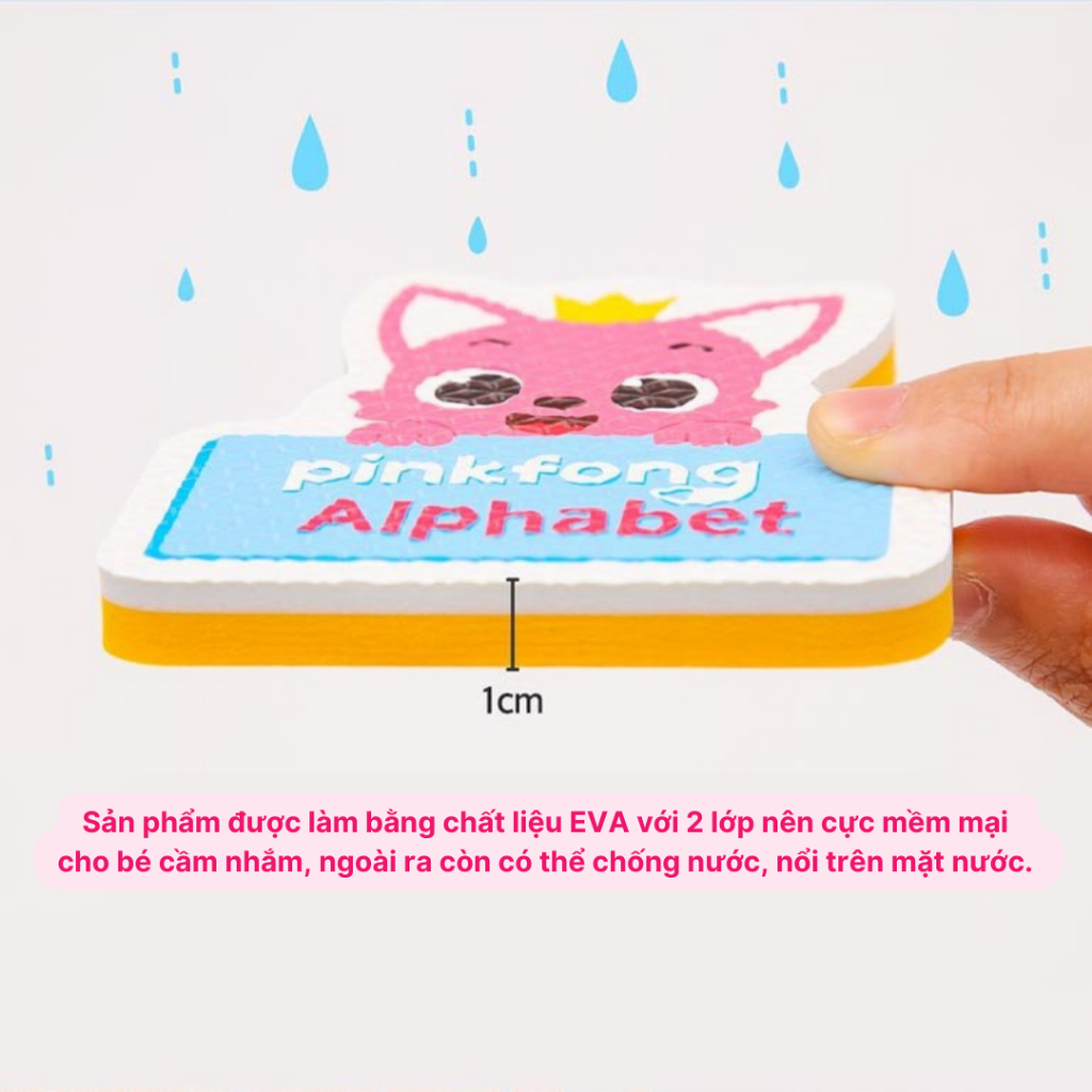 BỘ STICKER ĐỒ CHƠI NHÀ TẮM PINKFONG BABY SHARK CHO BÉ