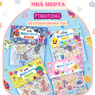 Bộ sticker đồ chơi nhà tắm pinkfong baby shark cho bé