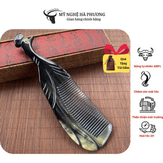 Lược Sừng con Công dày đẹp làm quà tặng ( size: L-20cm) | Mỹ nghệ Hà Phương