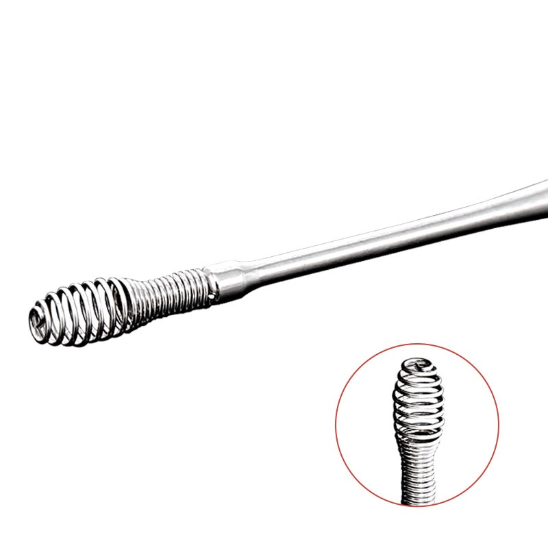 Bộ Dụng Cụ Ngoáy Tai 5 Món Inox , Lấy Ráy Tai, Massage Tai Inox