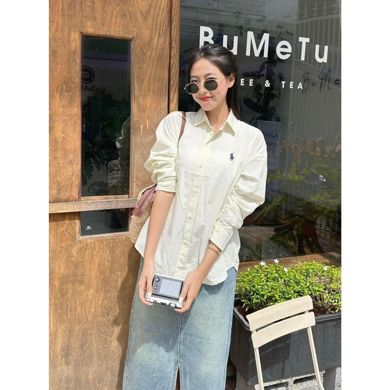 Áo Sơmi - Thêu Ngựa - Tay Dài