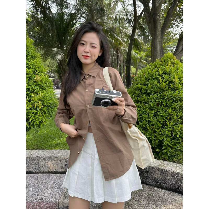 Áo Sơmi - Thêu Ngựa - Tay Dài