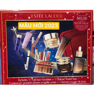 Set dưỡng da và trang điểm Estee Lauder - Mỹ ( Gồm 9 món fullsize + tặng kèm 3 món mini size + vali đỏ)