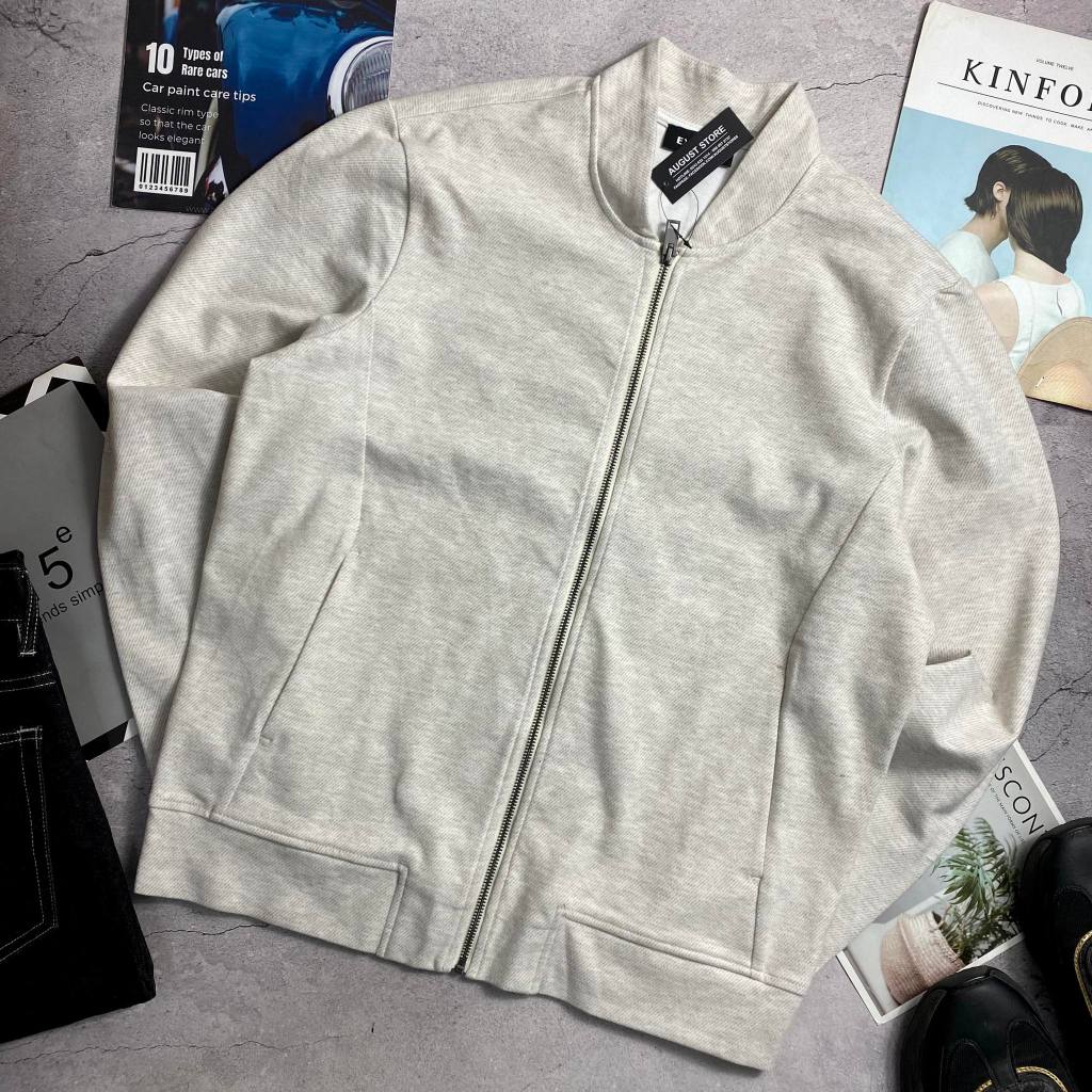 Áo khoác bomber Ex.press chất liệu nỉ 1 lớp 8436