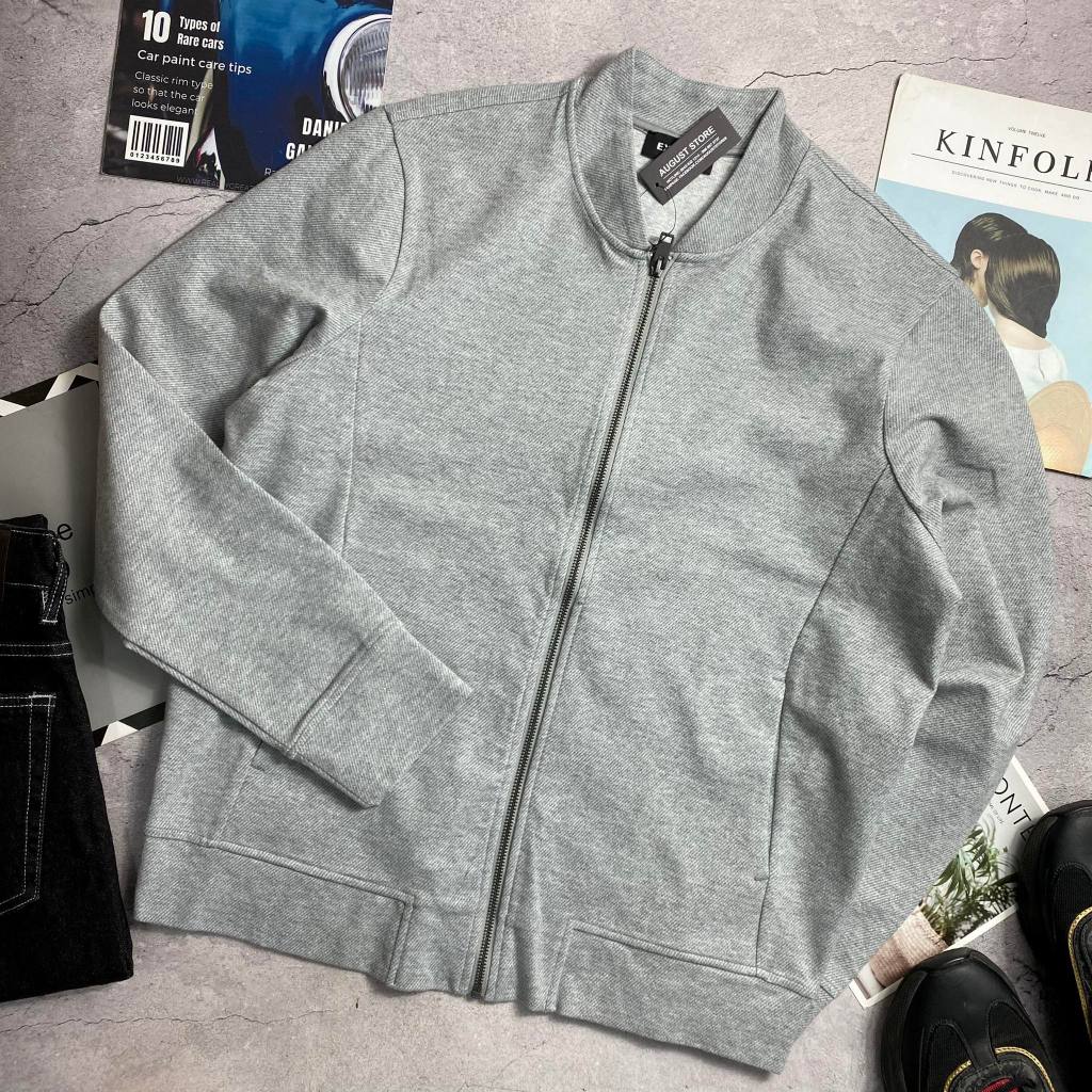 Áo khoác bomber Ex.press chất liệu nỉ 1 lớp 8436
