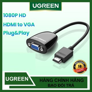 Cáp Chuyển Đổi HDMI to VGA Đầu Âm Ugreen MM102 Không Kèm Audio - Chính Hãng