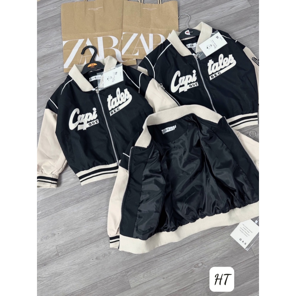 ÁO KHOÁC GIÓ CHO BÉ 2 LỚP THÊU ĐÁP NỔI