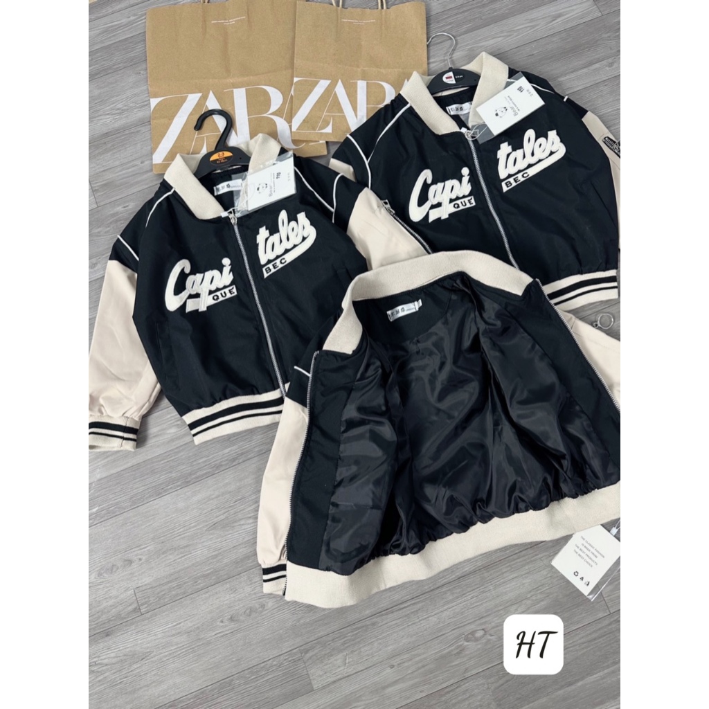 ÁO KHOÁC GIÓ CHO BÉ 2 LỚP THÊU ĐÁP NỔI