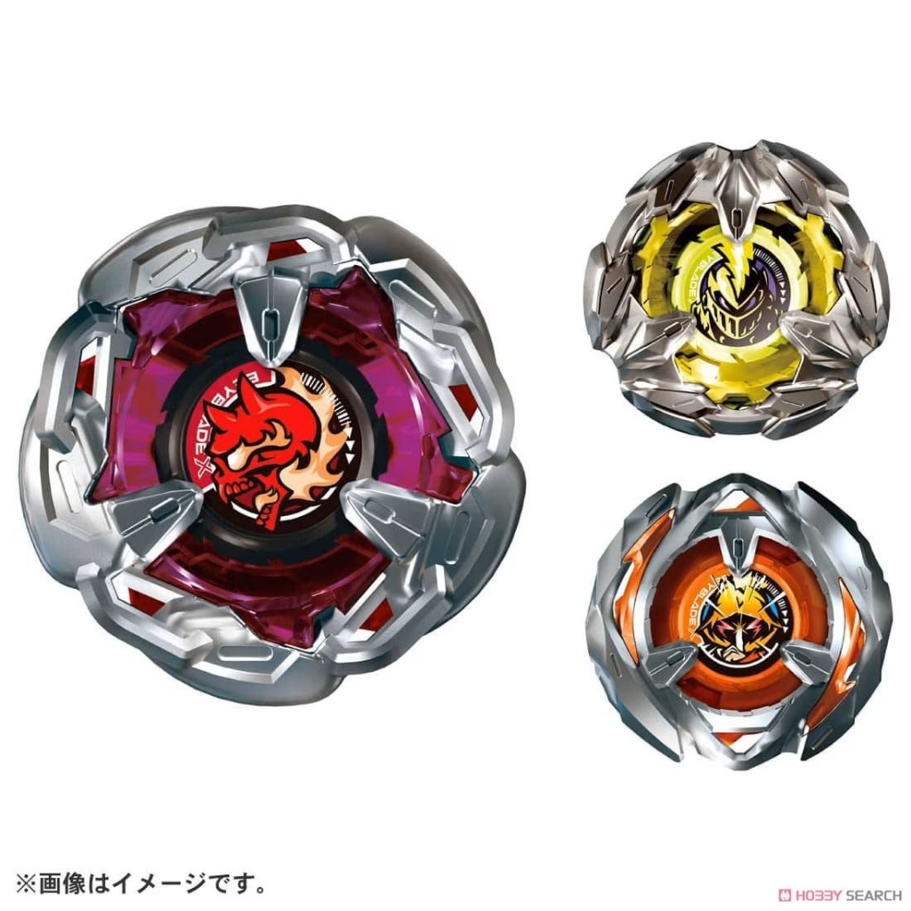 Bộ 3 Con Quay Beyblade X BX21 Hells Chain Battle Deck Set Chính Hãng Takara Tomy