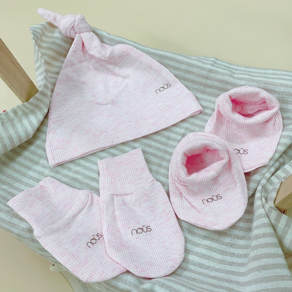 SET MŨ BAO CHÂN TAY NOUS CHO BÉ SƠ SINH CHẤT PETIT, THERMO, NU AIR