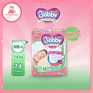 [Bé dưới 5kg] Bỉm - Tã dán Bobby trẻ sơ sinh size XS - Tặng kèm 6 miếng