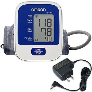 Máy đo huyết áp nhật bản , máy đo huyết áp omron 8712 thế hệ mới Sử dụng được 2 nguồn điện là pin AAA.