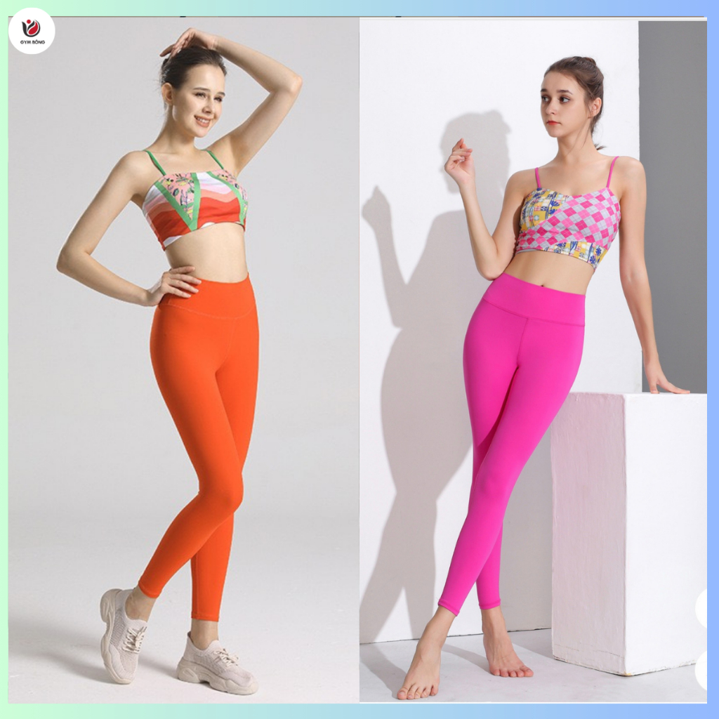 Set Đồ Tập Gym, Yoga, Thể Thao Thun Lạnh Mix Hoạ Tiết Cao Cấp Nhiều Màu Thấm Hút Mồ Hôi Co Dãn Siêu Xinh