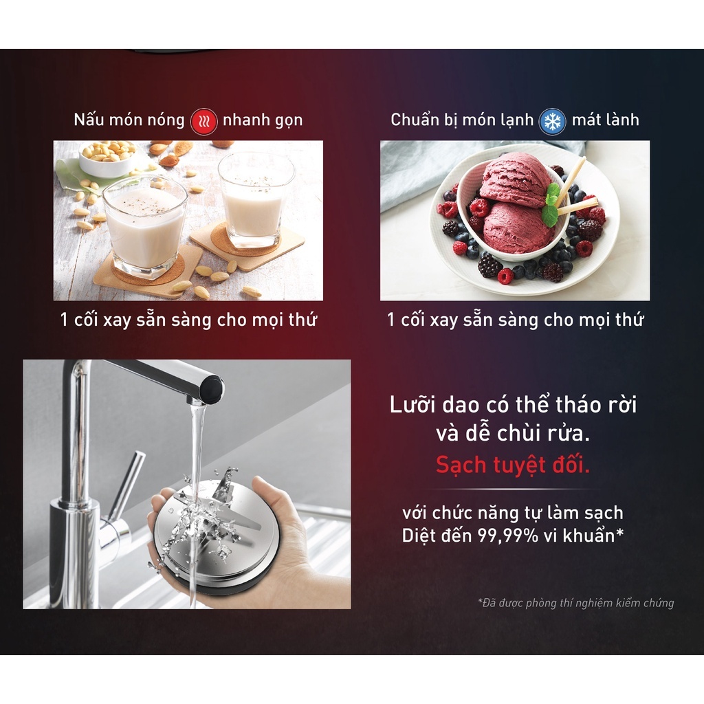 Máy làm sữa hạt, xay nấu đa năng Tefal - BL83SD66 1400W - xay sinh tố