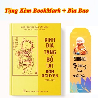 Sách - Kinh Địa Tạng Bồ Tát Bổn Nguyện - Bìa Mềm ( Tặng Kèm Bookmark Chú Tiểu + Bìa Bao Quyển Kinh )
