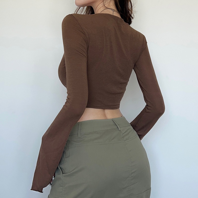 Áo Cổ Vuông Cúp Ngực Tay Loe Gọng Corset - Chuly