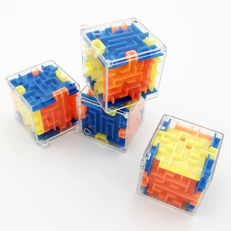 Đồ Chơi Khối Lập Phương Bi Dẫn Mê Cung 3D Trong Suốt Giúp Giảm Căng Thẳng